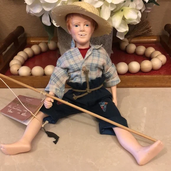 Mark Twain HUCK FINN Doll Tags attached 1983